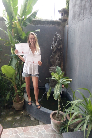 Reeva Bali Spa School Student