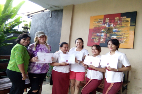 Reeva Bali Spa School Student