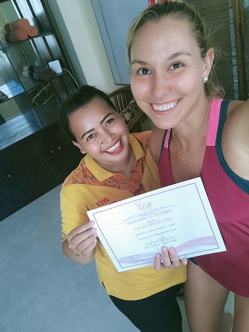 Reeva Bali Spa School Student