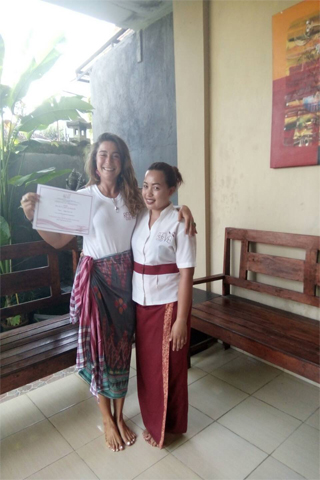 Reeva Bali Spa School Student