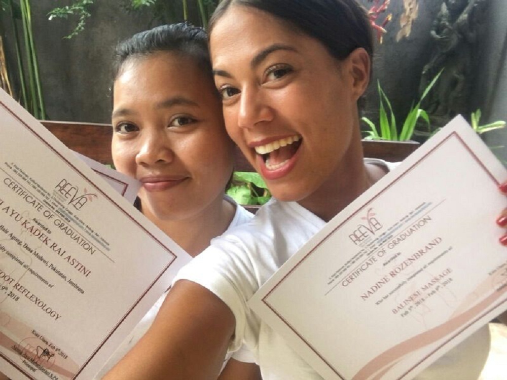 Reeva spa school graduated students