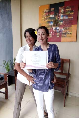Reeva Bali Spa School Student