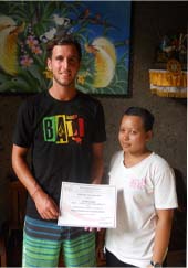 Reeva Bali Spa School Student