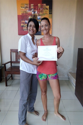 Reeva Bali Spa School Student